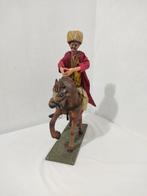 Kerststal (2) - Aardewerk, Zijde - Figuur kribbe Napolitaans