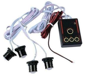 ROOD / BLAUW strobe 4-LED light flitser -zwaailicht, Verzenden, Nieuw