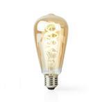 Wi-Fi Filament Edison LED Lamp 5,5W E27, Verzenden, Nieuw, E27 (groot)