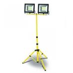 Dubbel LED schijnwerper met statief - IP65 - 2x 50W, Verzenden, Nieuw