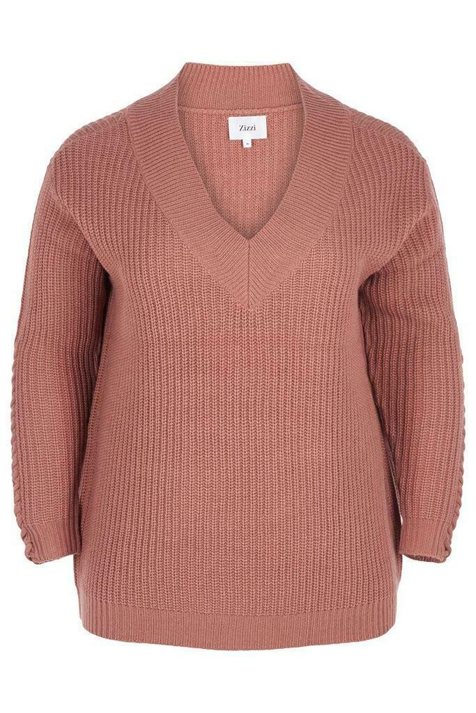 Trui Zizzi CAMA gebreid v-hals maat s, Kleding | Dames, Truien en Vesten, Verzenden