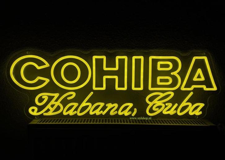 Cohiba NEON sign bord led lichtbord verlichting lamp XXL, Zakelijke goederen, Horeca | Overige, Verzenden