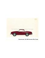 1965 VOLKSWAGEN 1600 KARMANN GHIA BROCHURE DUITS, Boeken, Nieuw