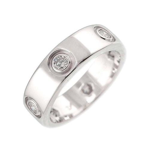 Cartier - Bague - Love - 18 carats Or blanc, Handtassen en Accessoires, Ringen