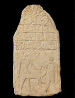 Oude Egypte, Middenrijk Kalksteen Hiëroglifische stele.