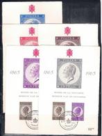 Belgique 1965 - 5 échantillons de luxe de lOBP 21 dans, Postzegels en Munten, Postzegels | Europa | België, Gestempeld