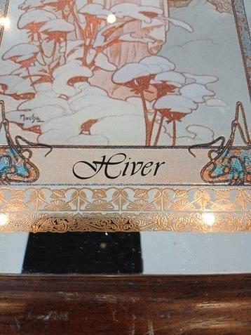 Spiegel (4) - Glas, Hout - Na Alphonse Mucha