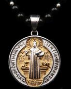 Collier d’Exorcisme–Croix de Saint Benoît & Obsidienne Noire, Antiek en Kunst