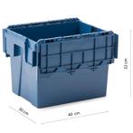Distributiebak 400x300x320 mm 28L Nestbaar Stapelbaar Blauw