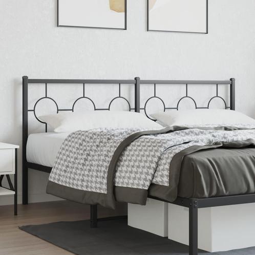 vidaXL Tête de lit métal noir 180 cm, Huis en Inrichting, Slaapkamer | Bedden, Verzenden