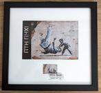 Banksy (1974) - FRAME Postcard and Stamp first day, Antiek en Kunst, Kunst | Schilderijen | Modern