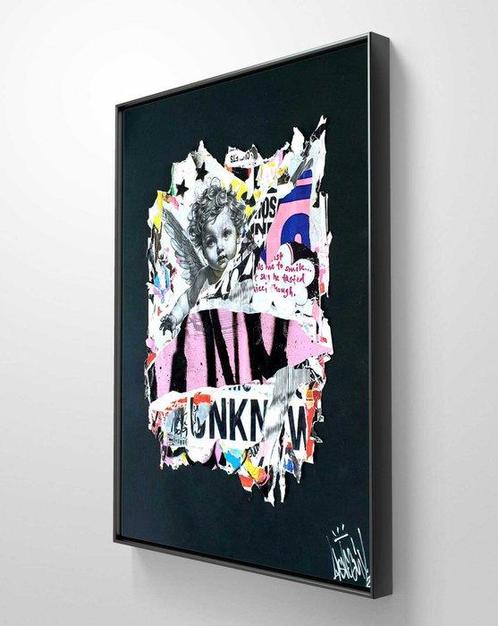 lasveguix (1986) - Fragment urban angel, Antiek en Kunst, Kunst | Schilderijen | Modern