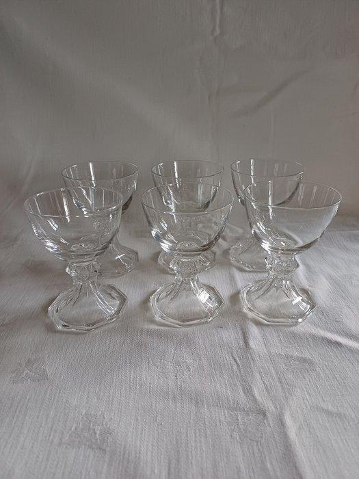 Val Saint Lambert - Wijnglas (6) - Kristal - modèle Yale, Antiek en Kunst, Antiek | Meubels | Tafels