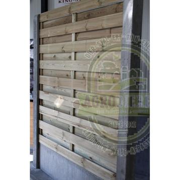 Houten tuinscherm b180xh180 cm promoprijs - 17 planken beschikbaar voor biedingen