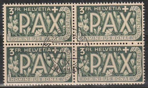 Zwitserland 1945 - PAX De 3 franc zegel in centraal, Postzegels en Munten, Postzegels | Europa | België