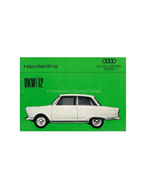 1963 DKW F12 INSTRUCTIEBOEKJE NEDERLANDS, Autos : Divers, Modes d'emploi & Notices d'utilisation, Enlèvement ou Envoi