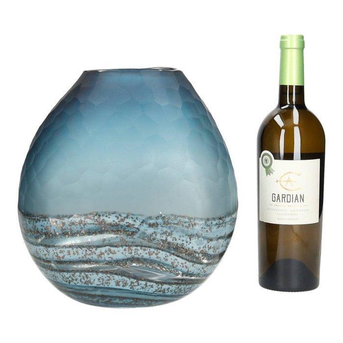 Vaas - Glas - Hand Cut vase, Antiek en Kunst, Kunst | Designobjecten