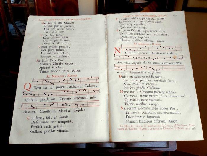 Italian - Monaci Francescani - Antifonario, Corale, San, Antiquités & Art, Antiquités | Livres & Manuscrits