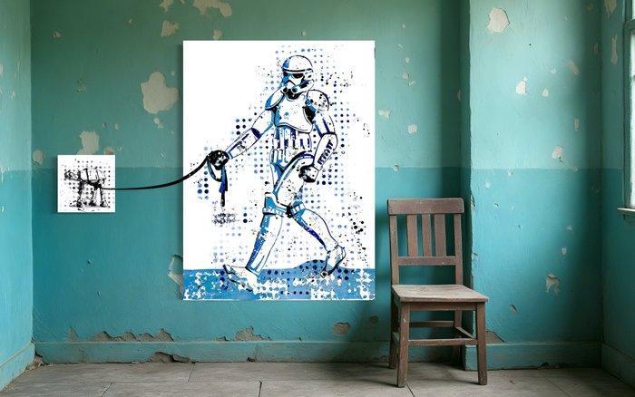 Moabit - Super Trooper x Puppy Walk XL, Antiquités & Art, Art | Peinture | Moderne