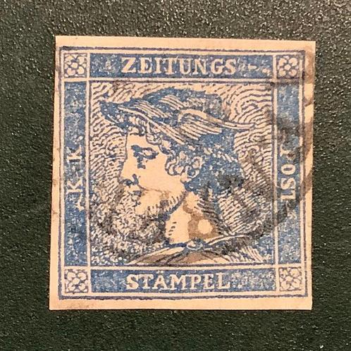 Oostenrijk 1853 - Blauwe Mercur type II met goede marges -, Postzegels en Munten, Postzegels | Europa | Oostenrijk