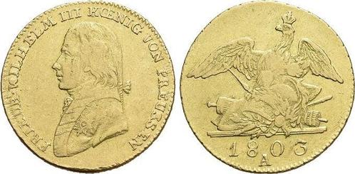 Goud-friedrichsdor 1803 A Brandenburg-Preussen Pruisen..., Postzegels en Munten, Munten en Bankbiljetten | Toebehoren, Verzenden