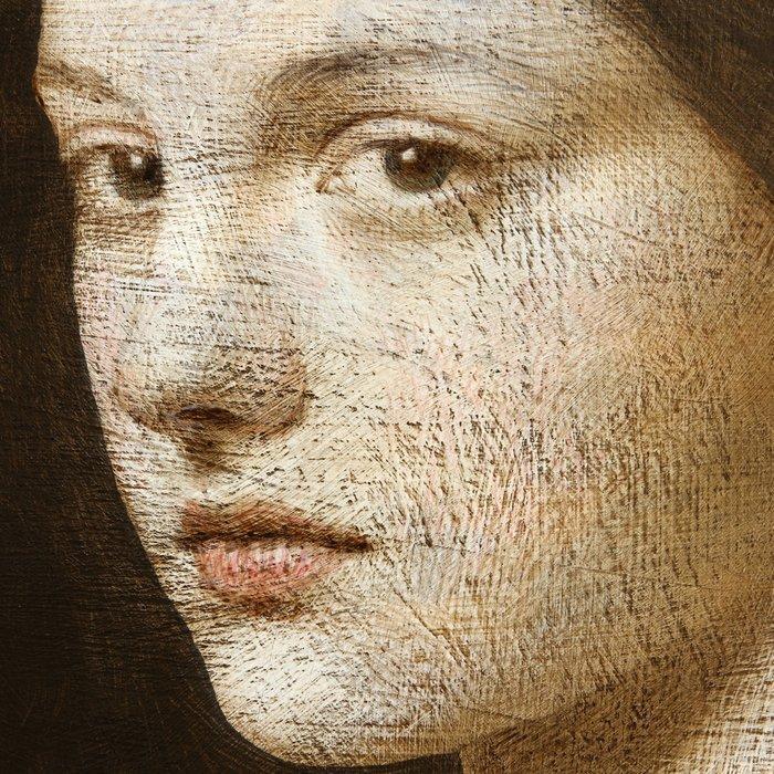 Michal Lukasiewicz - Woman With Her Pet VII, Antiquités & Art, Art | Peinture | Moderne