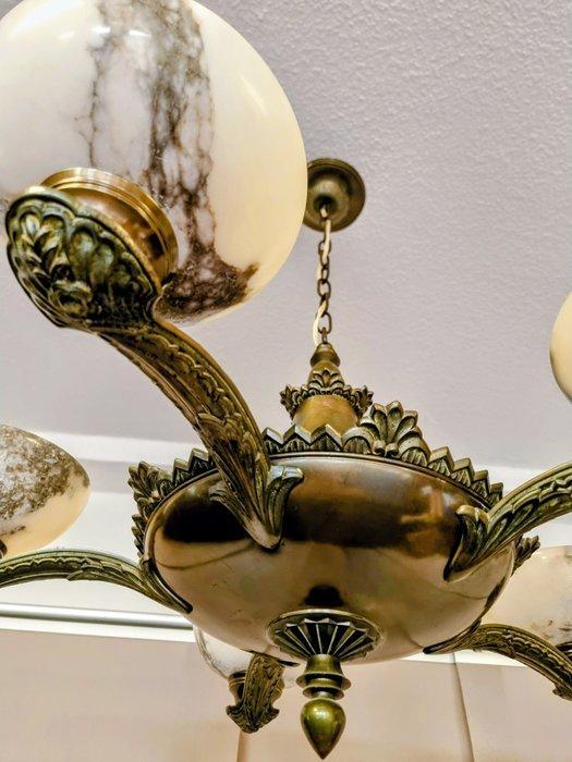 Lamp - Messing - Messing plafondlamp, Antiek en Kunst, Curiosa en Brocante