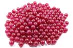 312 perles rondes planes faites à la main en rubis vraiment