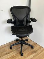 Herman Miller Aeron In Maat C - Ideaal Voor Langere Mensen!, Verzenden, Zwart, Zo goed als nieuw, Bureaustoel