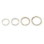 10 st. Sleutelring vlak gehardstaal vernikkeld 26 mm, Verzamelen, Sleutelhangers, Nieuw