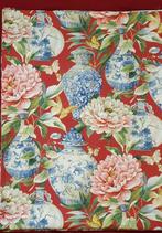 300x280 cm! Exclusieve stof Chinoiserie met oude vazen en, Antiek en Kunst