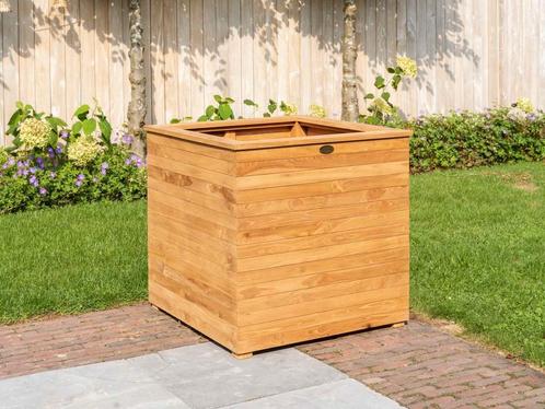 Teak bloembakken | 40, 60 & 80cm | Direct leverbaar, Tuin en Terras, Bloembakken en Plantenbakken, 30 tot 60 cm, 60 tot 100 cm