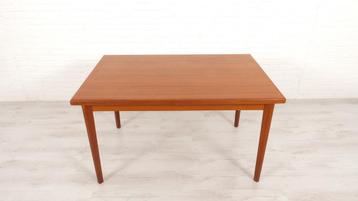 Vintage eettafel | Uitschuifbaar | Teak | 130 cm, Maison & Meubles, Tables | Tables à manger, Ophalen of Verzenden