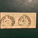 Duitse Rijk 1872 - 1 Kreuzer groot Brutschield in strip van