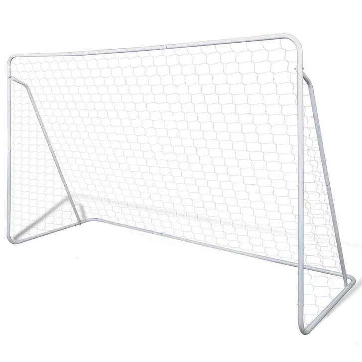 vidaXL Voetbaldoelset hoogwaardig 240x90x150 cm staal, Sports & Fitness, Football, Envoi