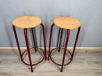 Tabouret - Bois, Métal - Deux tabourets hauts