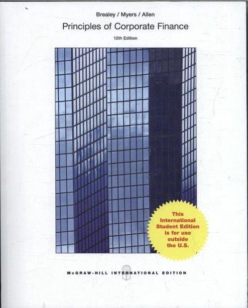 ISE Principles of Corporate Finance 9781259253331, Livres, Livres Autre, Envoi