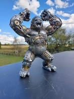 Statue, sculpture of a steampunk roaring monkey - 32 cm -