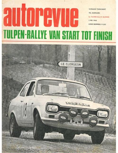 1968 AUTO REVUE MAGAZINE 09 NEDERLANDS, Livres, Autos | Brochures & Magazines