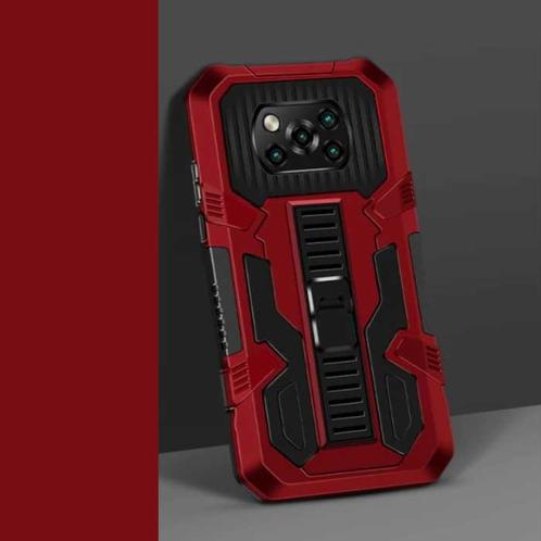 Xiaomi Poco X3 - Armor Hoesje met Kickstand en Pop Grip -, Telecommunicatie, Mobiele telefoons | Hoesjes en Screenprotectors | Overige merken