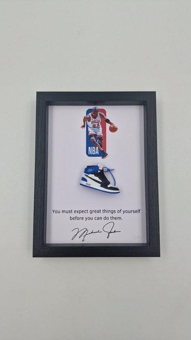 Lijst- Mini sneakers AJ1 Air Jordan 1 X Off-White Fragment, Antiek en Kunst, Kunst | Designobjecten