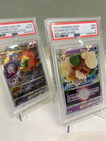 PSA - 2 Graded card - Pokémon - Charizard, Whimsicott -