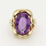 Ring - 14 karaat Geel goud Spinel, Handtassen en Accessoires, Ringen, Nieuw