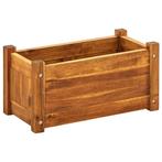 vidaXL Plantenbak verhoogd 50x25x25 cm acaciahout, Verzenden, Nieuw