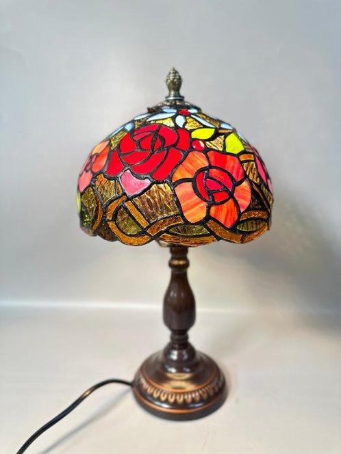 Lampe de table buffet - Verre - Lampe de table en vitrail, Antiek en Kunst, Kunst | Designobjecten