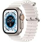 Apple Watch Ultra 49mm LTE Ocean Wit Titanium met GARANTI..., Telecommunicatie, Ophalen of Verzenden, Gebruikt