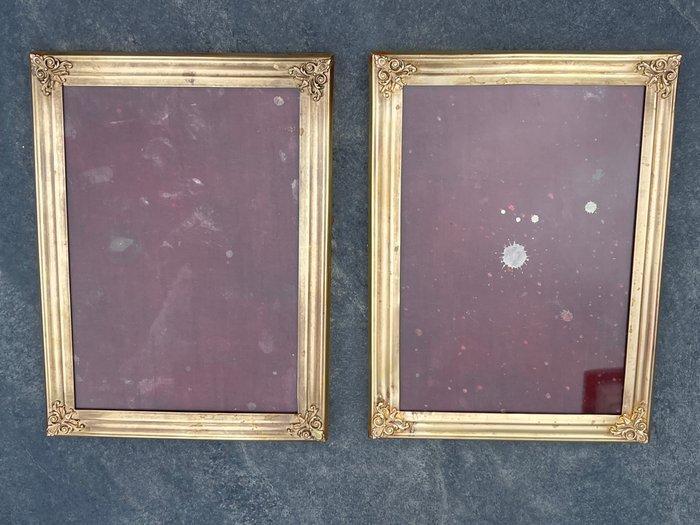 Fotolijst (2) - Glas, Messing, Antiek en Kunst, Antiek | Overige Antiek