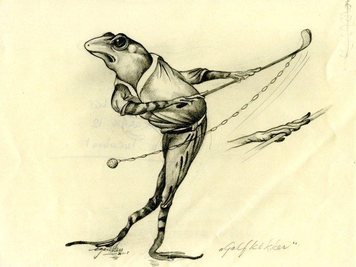 Eugène Peters (1946) - Zeven tekeningen, Antiek en Kunst, Kunst | Designobjecten