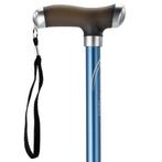 MultiMotion wandelstok met zacht siliconen handvat - Blauw, Ophalen of Verzenden