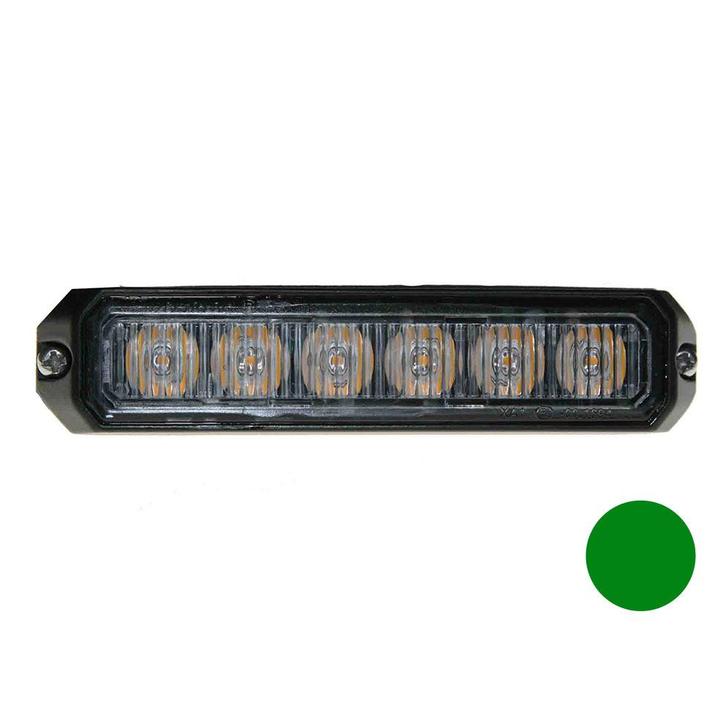 LED flitser 6-voudig compact Groen, Auto-onderdelen, Verlichting, Ophalen of Verzenden